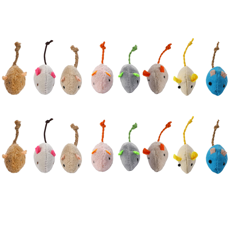 Catnip Interactive Plush Mouse - 16 SZT. Interaktywne Zabawki dla Kota