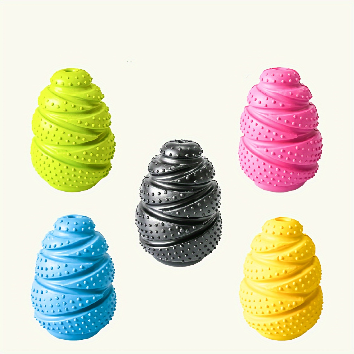 Rubber Treat Dispensing Dog Toy - Wytrzymała gumowa zabawka do żucia dla