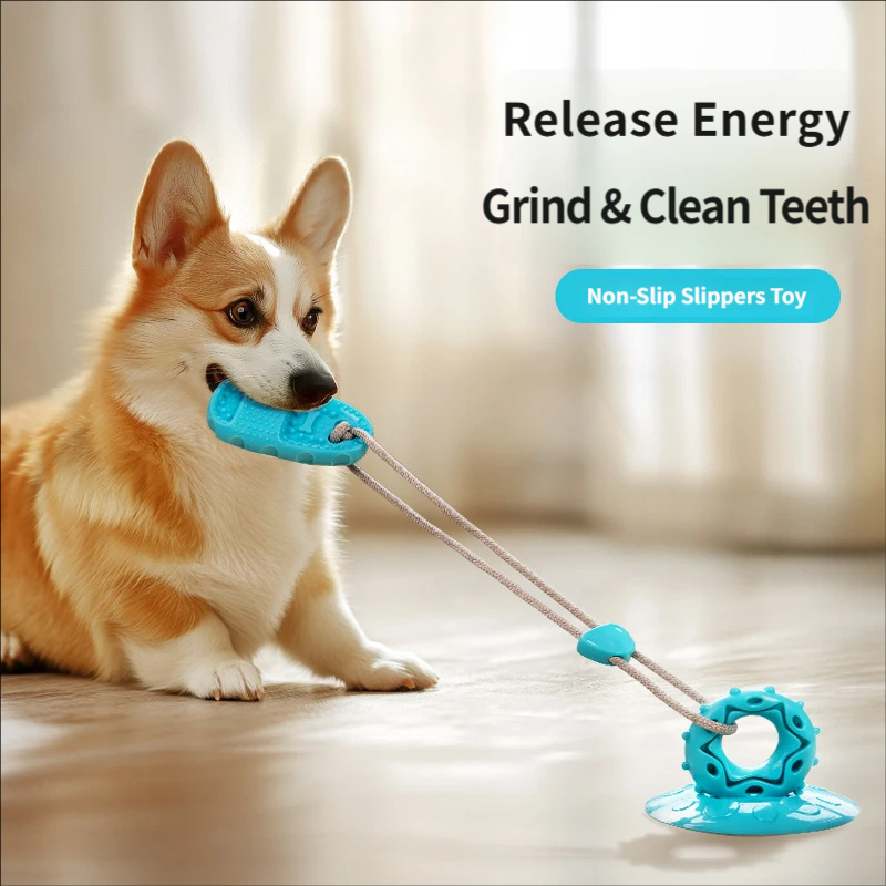 Suction Cup Dog Tug Toy - Zabawka dla psa z przyssawką, interaktywna