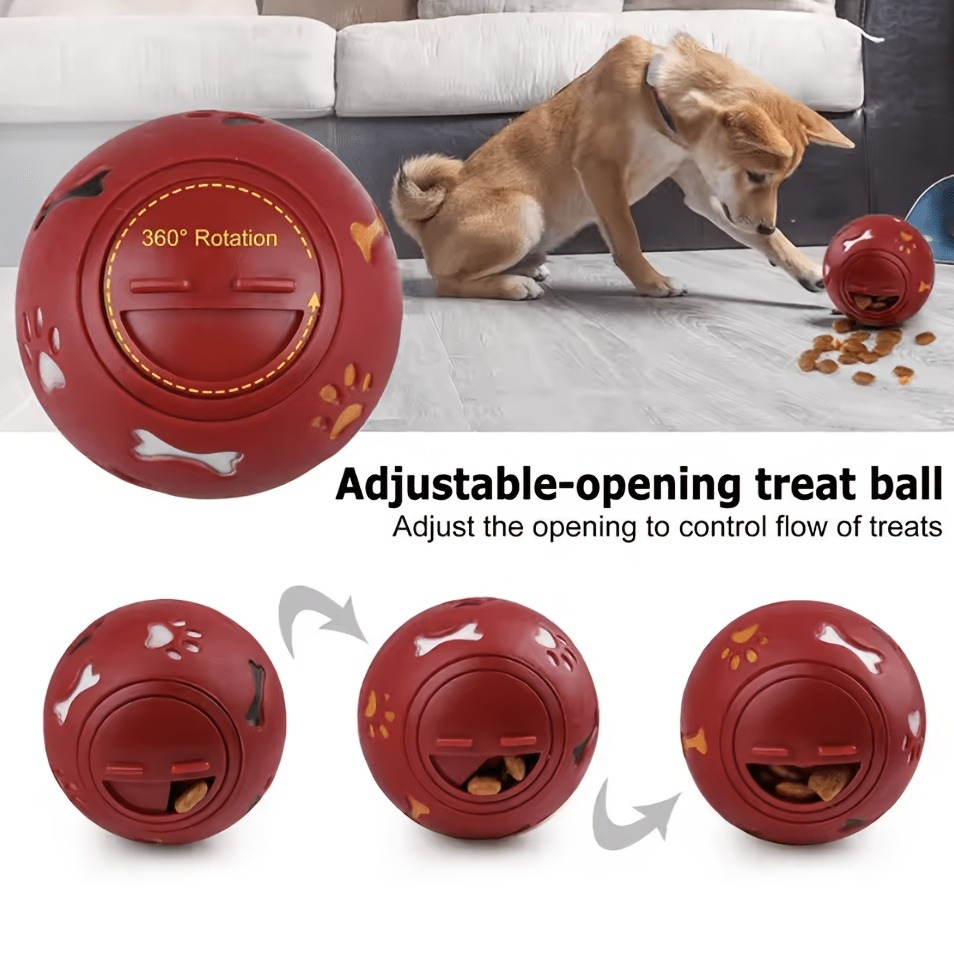 Rubber Treat Dispensing Dog Toy - Piłka na smakołyki dla psa, zabawka